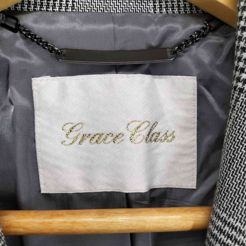 グレースクラス Grace Class グランチェックショートコート レディース JPN:38