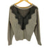 ノーブル Noble 23AW フォックス混 2way Back レース プルオーバー ニット レディース