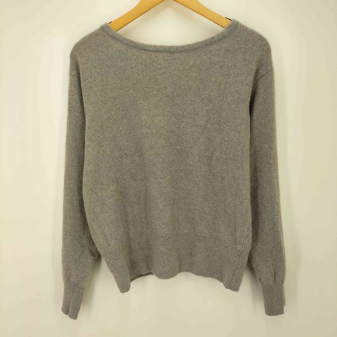 ノーブル Noble 23AW フォックス混 2way Back レース プルオーバー ニット レディース