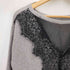 ノーブル Noble 23AW フォックス混 2way Back レース プルオーバー ニット レディース