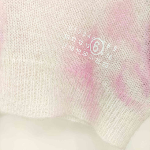 エムエムシックスメゾンマルジェラ MM6 Maison Margiela クロップド モヘア ニット レディース import:XS