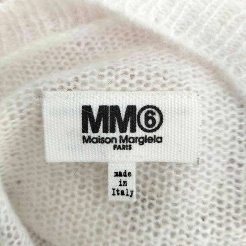 エムエムシックスメゾンマルジェラ MM6 Maison Margiela クロップド モヘア ニット レディース import:XS