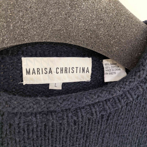 MARISA CHRISTINA ベアー コットンクルーネックニット メンズ L