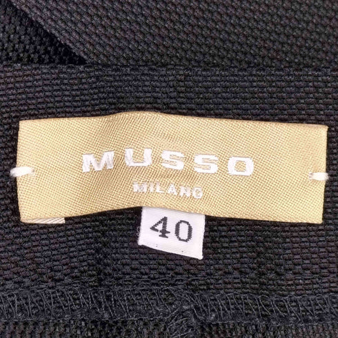 ROBERTO MUSSO センタープレスシルク混パンツ レディース 40