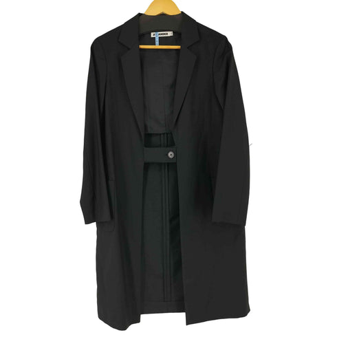 ジルサンダー JIL SANDER フロントボタン ウールモヘア混紡 コート レディース 36