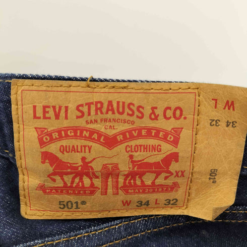 リーバイス Levis 501 ORIGINAL BUTTON-FLY STRAIGHT リジッド ボタンフライ ストレート ジーンズ デニム パンツ メンズ W:34 L32