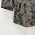 トルネードマート TORNADO MART Y2K Rare Japanese Wrinkle effect Three quarter sleeve shirt コットンシュリンククロコダイルプリント ワイドカラーシャツ メンズ LL