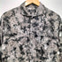 トルネードマート TORNADO MART Y2K Rare Japanese Wrinkle effect Three quarter sleeve shirt コットンシュリンククロコダイルプリント ワイドカラーシャツ メンズ LL
