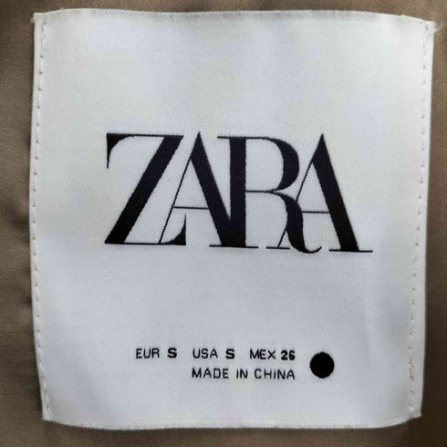 ザラ ZARA コーデュロイ ノーカラー ブルゾン ジャケット レディース import:S