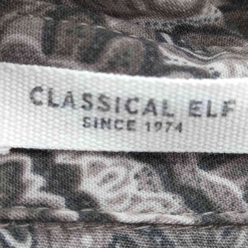 クラシカルエルフ CLASSICAL ELF 22SS レトロにきゅんっ。ダマスク柄 ルーズシャツ レディース JPN:L