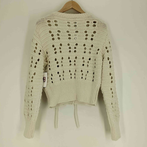 ザラ ZARA OPEN KNIT CARDIGAN オープン ニット カーディガン レディース import:L