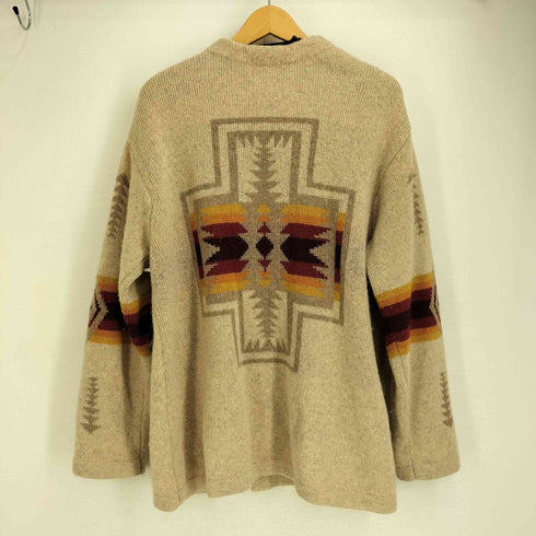 ペンドルトン PENDLETON ネイティブ柄 ナイロン混 ウールカーディガン メンズ JPN:L