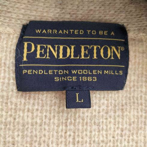 ペンドルトン PENDLETON ネイティブ柄 ナイロン混 ウールカーディガン メンズ JPN:L
