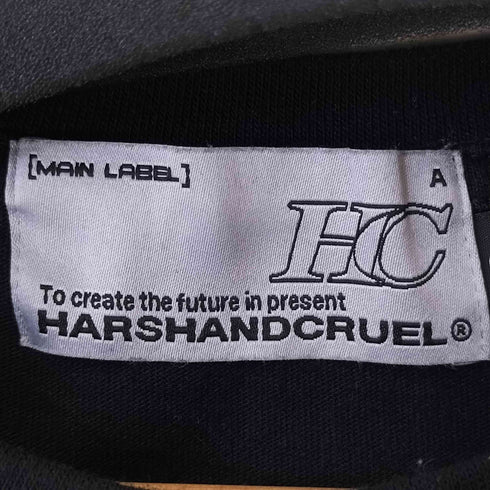 ハーシュアンドクルーエル HARSHANDCRUEL エンジェルプリント クルーネック Tシャツ メンズ JPN:L