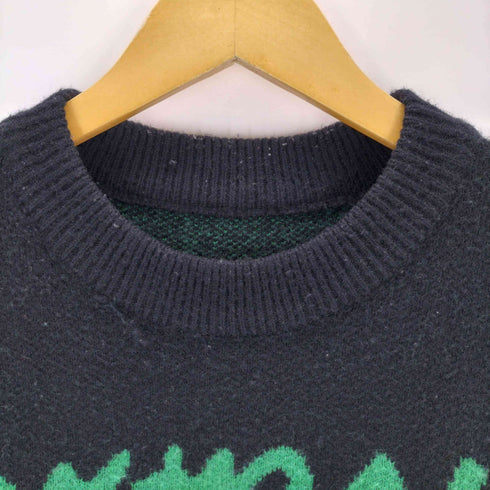 MSKIN プリントクルーネックニット メンズ