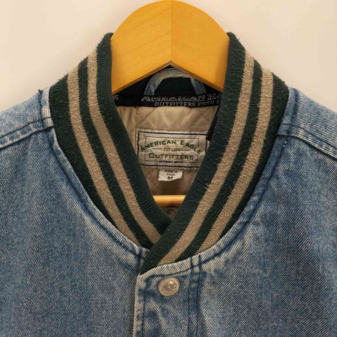 アメリカンイーグルアウトフィッターズ AMERICAN EAGLE OUTFITTERS OLD デニムボンバージャケット アワードジャケット メンズ JPN:M
