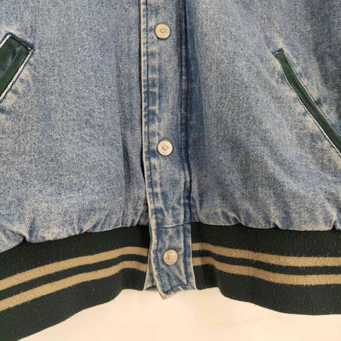 アメリカンイーグルアウトフィッターズ AMERICAN EAGLE OUTFITTERS OLD デニムボンバージャケット アワードジャケット メンズ JPN:M