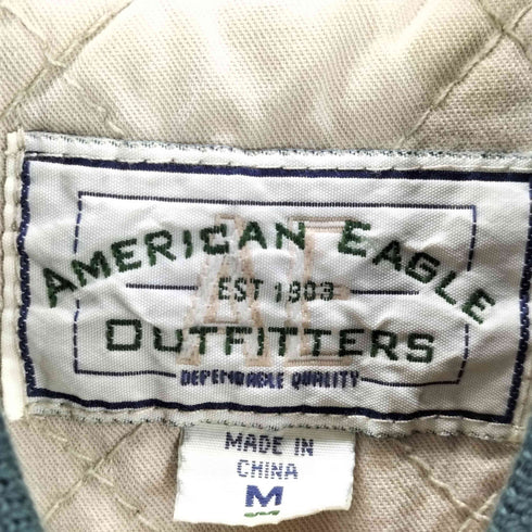 アメリカンイーグルアウトフィッターズ AMERICAN EAGLE OUTFITTERS OLD デニムボンバージャケット アワードジャケット メンズ JPN:M
