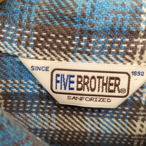 ファイブブラザー FIVE BROTHER 復刻 三角タグ ネルシャツ L/S メンズ JPN:M