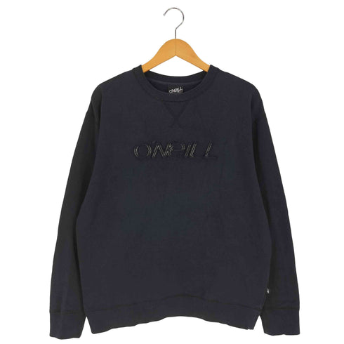 オニール ONEILL 90-00s 前V 立体刺繍 クルーネック スウェット メンズ JPN:L