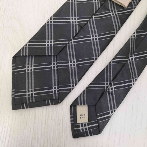 バーバリー BURBERRY イタリア製 チェック柄 シルク ネクタイ メンズ