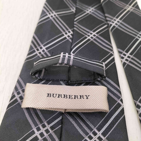バーバリー BURBERRY イタリア製 チェック柄 シルク ネクタイ メンズ