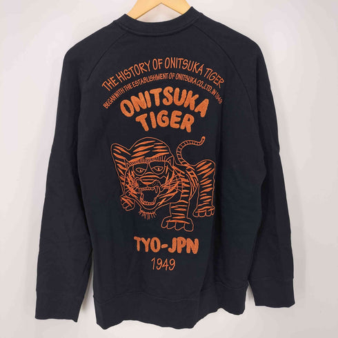 オニツカタイガー ONITSUKA TIGER 24AW SWEAT TOP ロゴ 刺繍 クルーネック スウェット メンズ JPN:M