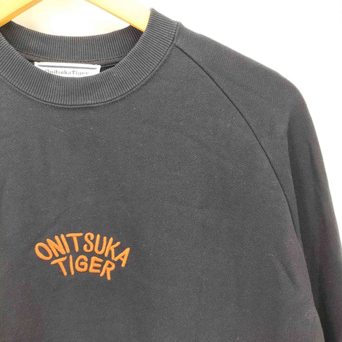 オニツカタイガー ONITSUKA TIGER 24AW SWEAT TOP ロゴ 刺繍 クルーネック スウェット メンズ JPN:M