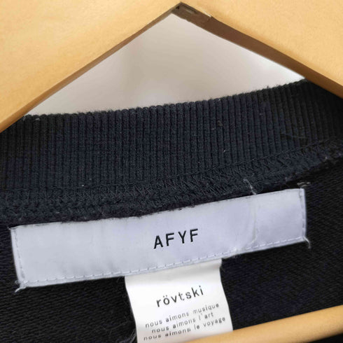 エーエフワイエフ AFYF 大判 プリント クルーネック スウェット メンズ FREE