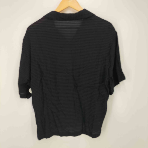 ザラ ZARA ボックスシアー オープンカラーシャツ メンズ import:S