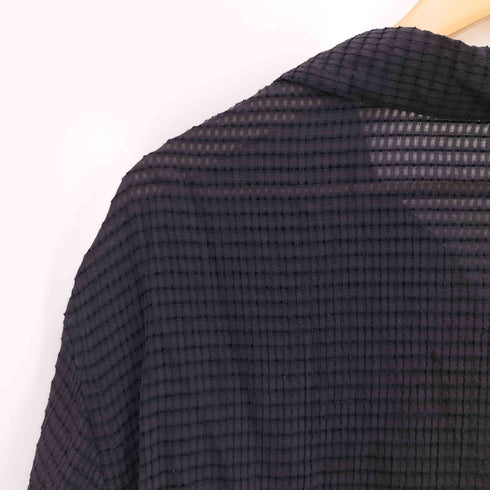 ザラ ZARA ボックスシアー オープンカラーシャツ メンズ import:S