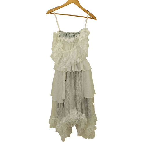 MR corset MAJOH レースアップ シースルー 花柄 キャミ ワンピース レディース