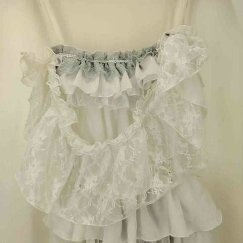 MR corset MAJOH レースアップ シースルー 花柄 キャミ ワンピース レディース