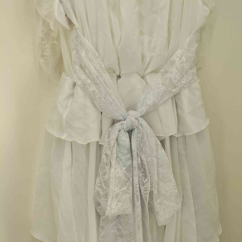 MR corset MAJOH レースアップ シースルー 花柄 キャミ ワンピース レディース
