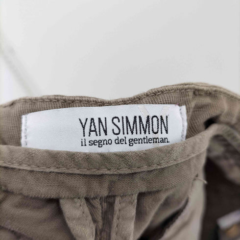 YAN SIMMON SPIRIT TAPERED FIT リネン混スラックス メンズ 36