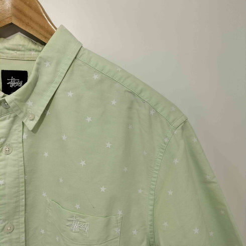ステューシー Stussy 星柄 S/S BDシャツ メンズ LARGE