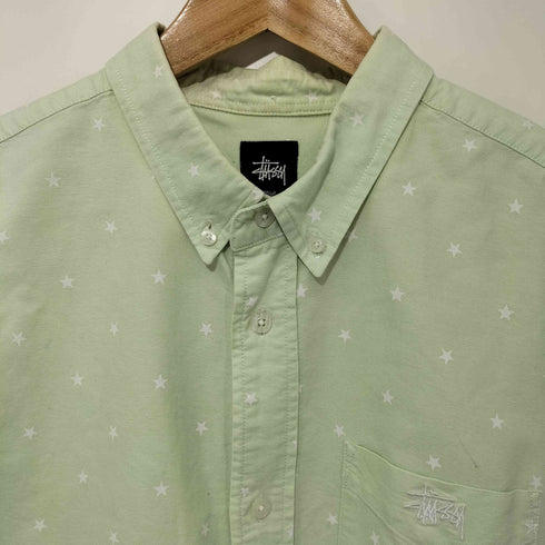 ステューシー Stussy 星柄 S/S BDシャツ メンズ LARGE