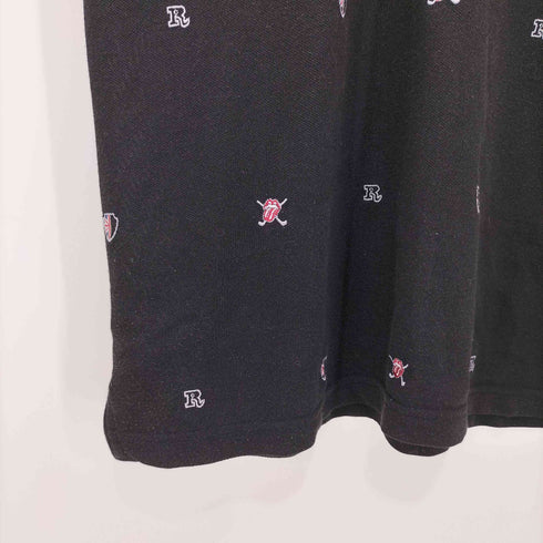 バンド 総柄 S/S ポロシャツ メンズ import:M