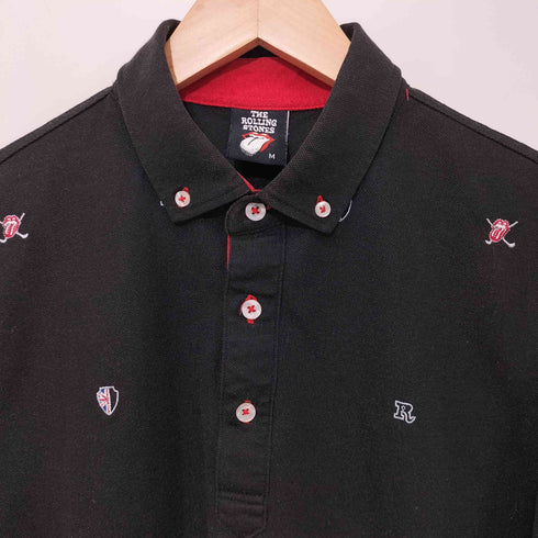 バンド 総柄 S/S ポロシャツ メンズ import:M