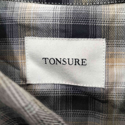 トンシュアー TONSURE チェック ボタンダウンシャツ メンズ L