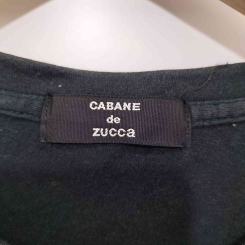 カバンドズッカ CABANE de ZUCCa キノコ プリント クルーネック Tシャツ メンズ JPN:M