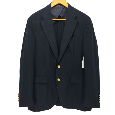 ポロラルフローレン POLO RALPH LAUREN 羊毛 ウール 2Bテーラードジャケット 紺ブレ メンズ 40R