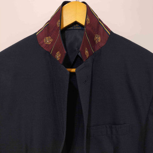 ポロラルフローレン POLO RALPH LAUREN 羊毛 ウール 2Bテーラードジャケット 紺ブレ メンズ 40R