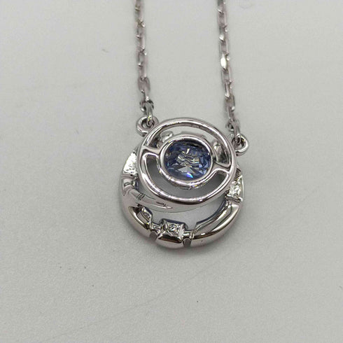 スワロフスキー SWAROVSKI ブルー ストーン トップ ネックレス レディース