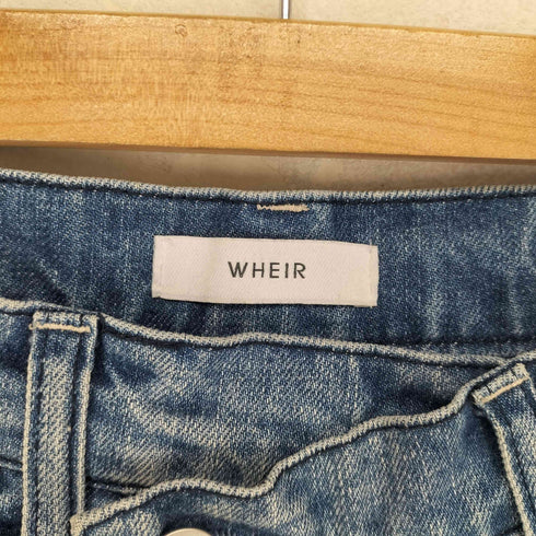 WHEIR アシンメトリーワイドデニムパンツ cool レディース UK:25