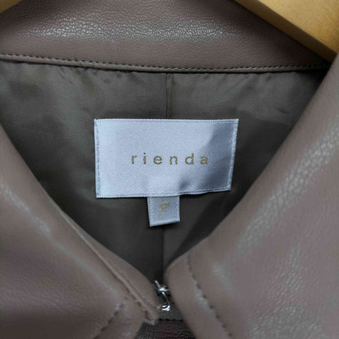 リエンダ rienda フラップショートトレンチコート レディース FREE