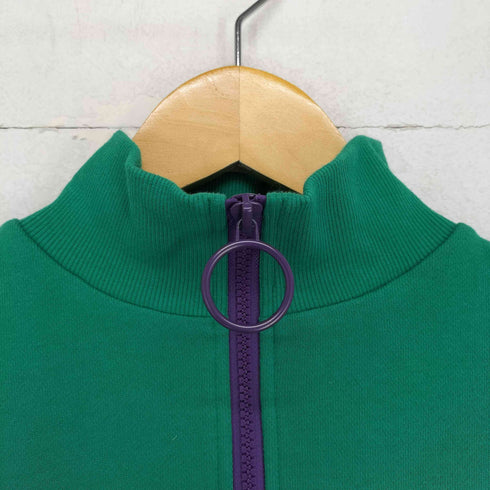 プニュズ PUNYUS ロゴ刺繍ハーフジップスウェット レディース JPN:3