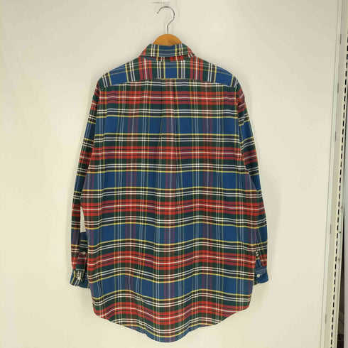 ラルフローレン RALPH LAUREN The Big Oxford 裾ポニー刺繍 チェック オックスフォードシャツ メンズ import:M