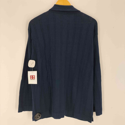 米富繊維TF Yonetomi LINEN KNIT S/T オープンカラーストライプニットシャツ メンズ JPN:2