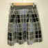 ランバンオンブルー LANVIN en Bleu カシミヤ混 ジャガードチェックスカート レディース FR:38-40